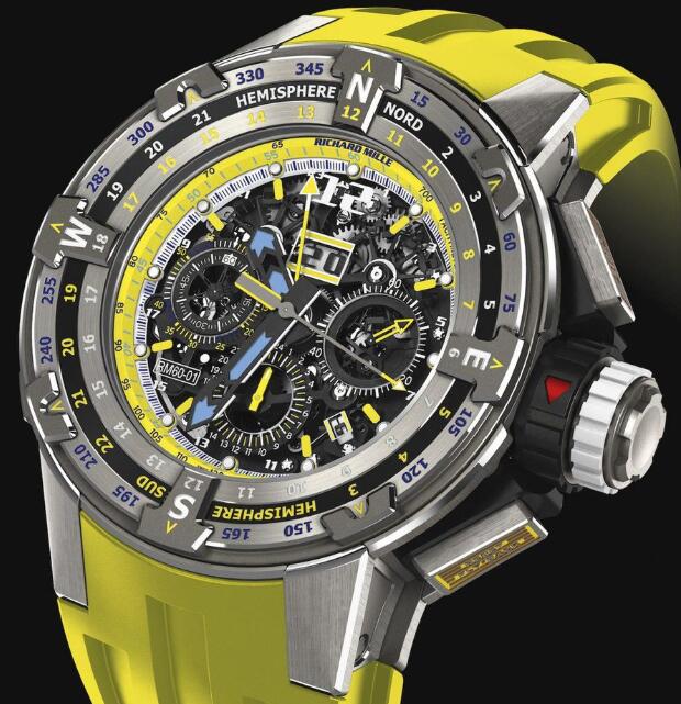 Richard Mille RM 60-01 Regatta Flyback Yellow Replica Watch